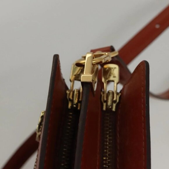 LOUIS VUITTON Epi Angian Clutch Bag Brown - Picture 7 of 15